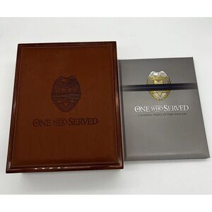 Police officer Memorial Tribute Wooden keepsake Box law enforcement badge